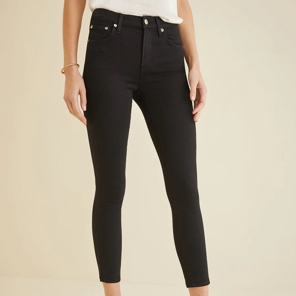 AGOLDE Mid-Rise Sophie Crop Jean Black 27 (4) - Picture 3 of 7